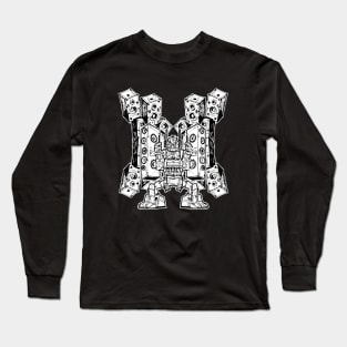 Mech Robot Teknival Soundsystem Long Sleeve T-Shirt